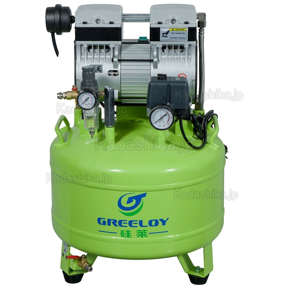 Greeloy® GA-81 歯科静音オイルレス エアコンプレッサー 1馬力 40L